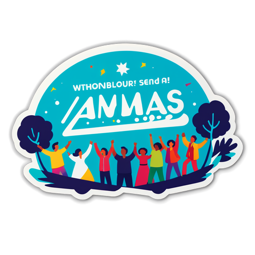 Sticker promujący AMAs 2025