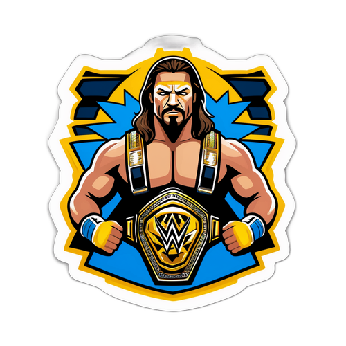 डायनामिक WWE चैंपियनशिप स्टिकर
