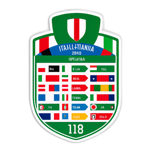 Stiker Hasil Pertandingan Sepak Bola Italia