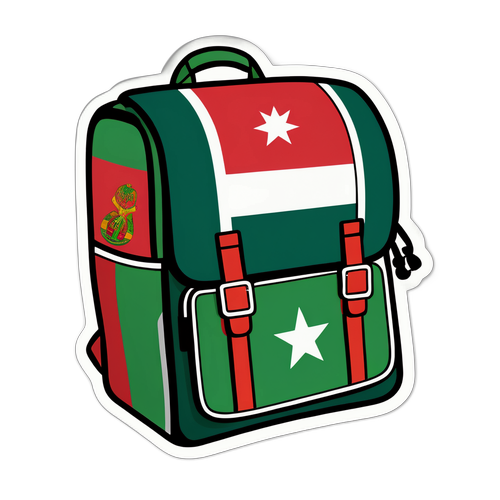 Mochila de viaje con el diseño de la bandera de Bangladesh