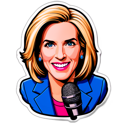 Bold and Colorful Laura Ingraham Sticker
