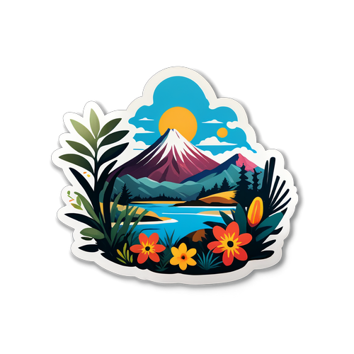 Stickers de Cerro Largo con Flora y Fauna Nativa