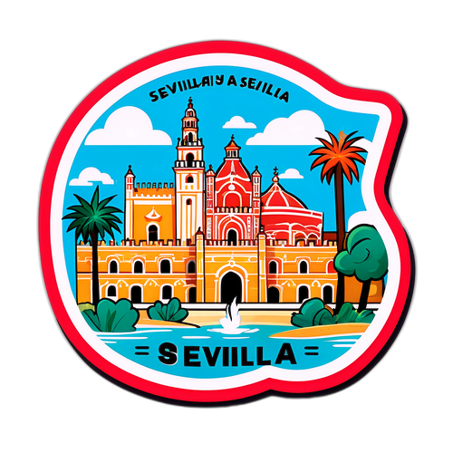 สติ๊กเกอร์เซบียาในรูปแบบการ์ตูน