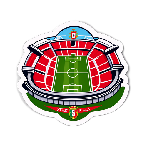 Sticker cu scena fotbalistică portugheză