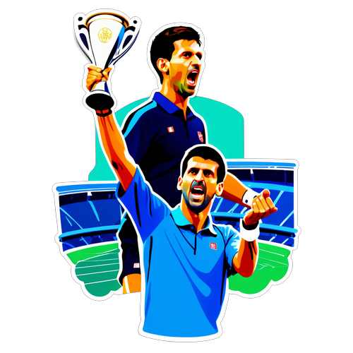 Novak Djokovic în acțiune