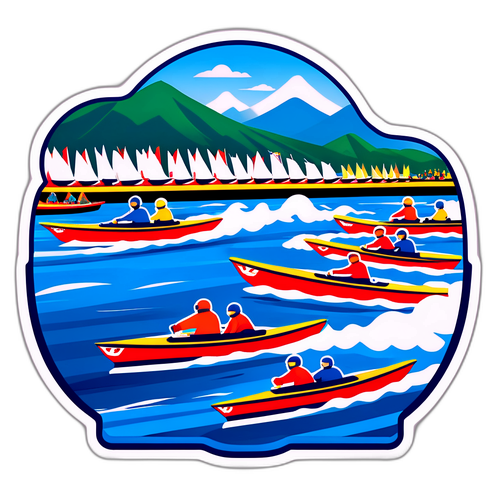 唐津ボートレースの活気あるシーン