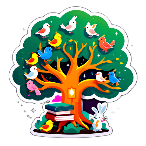 Чарівне дерево, що росте з книг