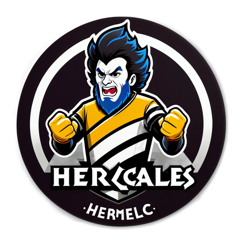 Heracles Almelo logo on een sticker: Ontdek het Dynamische Ontwerp dat Voetbalfans Betoverd!