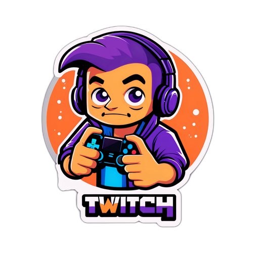 Nhãn dán hài hước về nền tảng Twitch