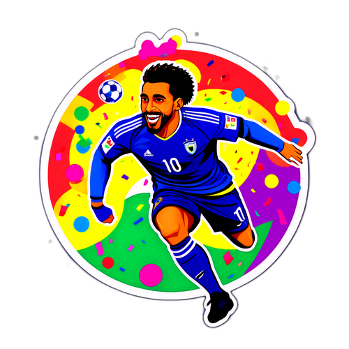 Stiker Igor Jesus Rayakan Gol