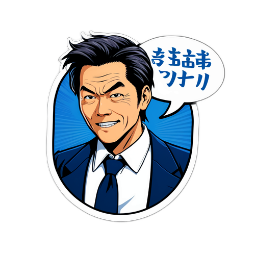 マサト坂井の映画キャラクターのステッカー