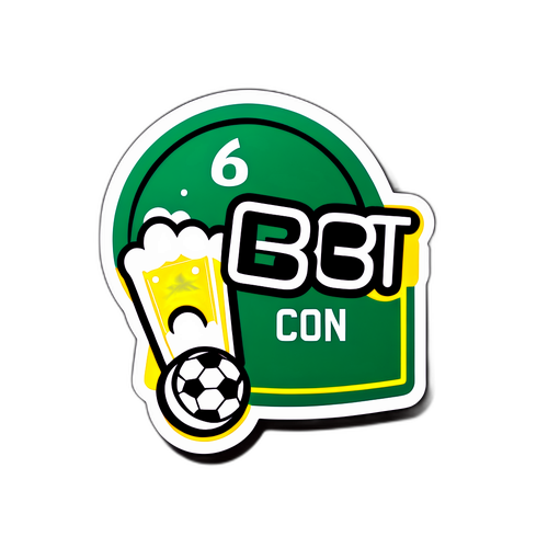 Bet365 Aufkleber mit stylischem Sportdesign