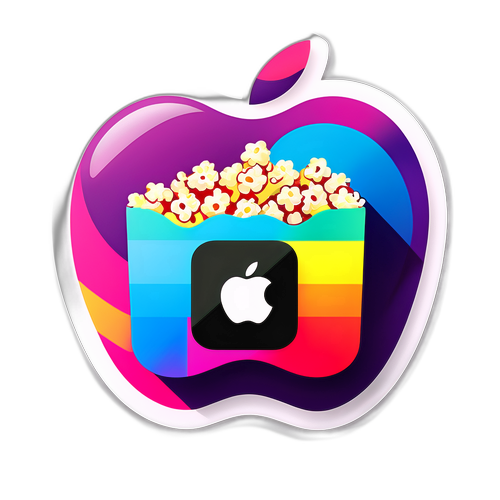 Diseño de una calcomanía con el logo de Apple TV