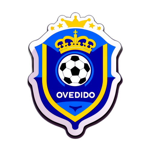 Styliserad avbildning av Real Oviedo-logotypen