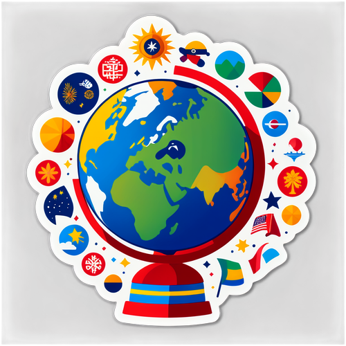 Kleurrijke Wereldbol