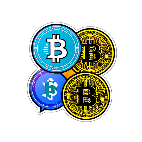 สัญลักษณ์ Bitcoin และดอลลาร์สหรัฐฯ