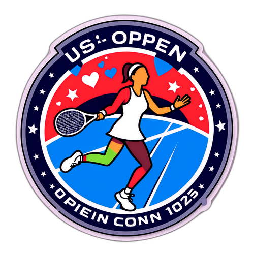 สติกเกอร์ธีมเทนนิส US Open 2025