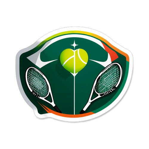 Design a visual representation of the Davis Cup, incorporating tennis rackets and a globe to symbolize international competition.