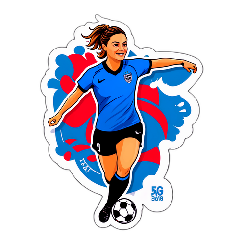 Autocollant de Laure Boulleau, Arbitre de Match de Football