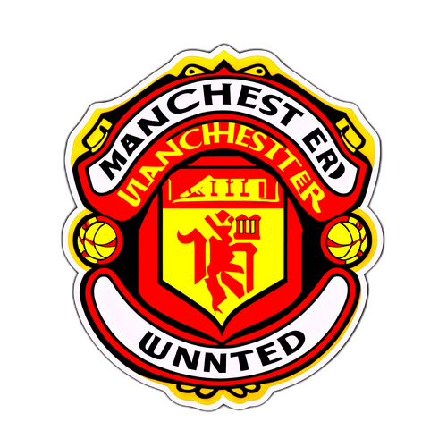 Bold na Sticker ng Crest ng Manchester United