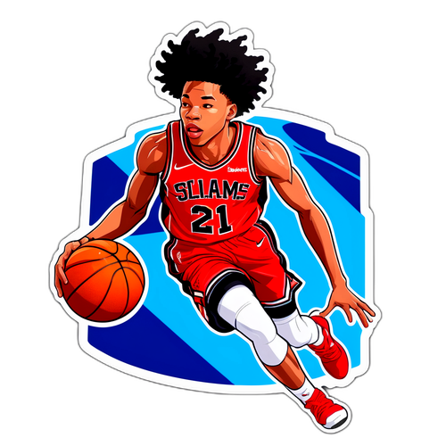 Anfernee Simons Mid-Air Slam Dunk Sticker
