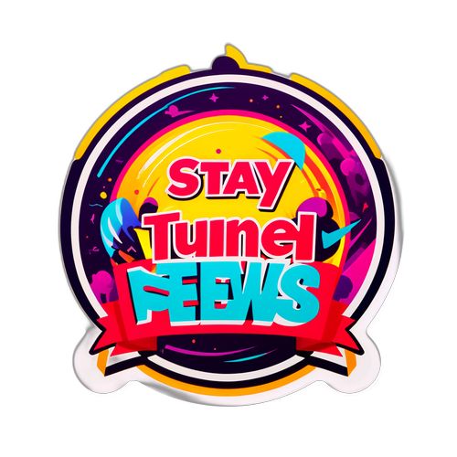 Breaking News Alert Sticker
