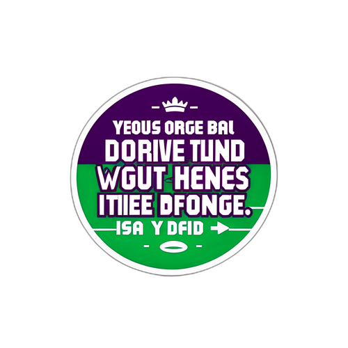 Un autocolant cu citate celebre din sport, inspirat de Wimbledon