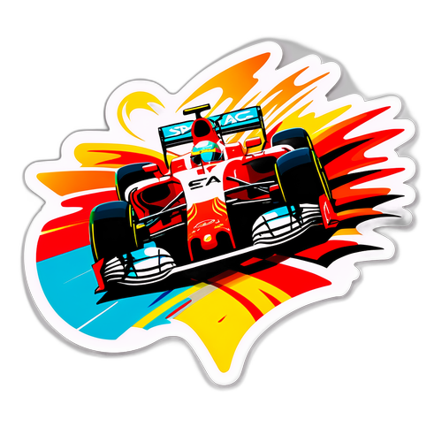 Sticker Berkeuntungan Tinggi di Litar Spa F1