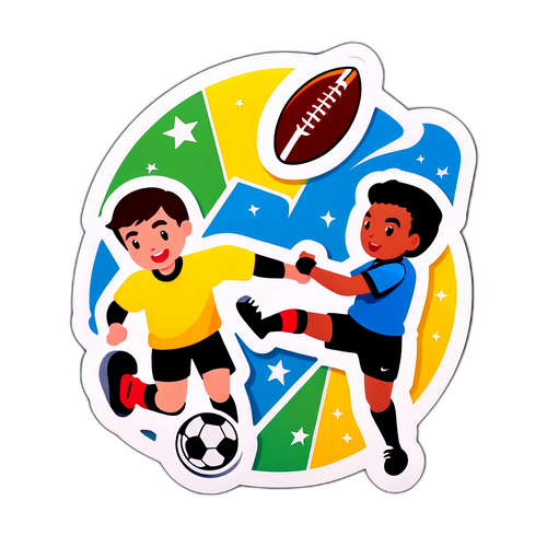 Nhãn dán thể thao - Trận đấu đầy kịch tính