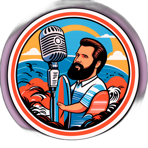 Retro Sticker na Inspirado ni Brian Wilson