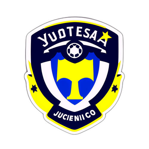 Design Minimalista con i Loghi di Defensa y Justicia e Boca Juniors