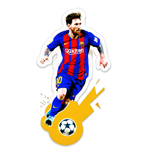Egy dinamikus Messi matricára