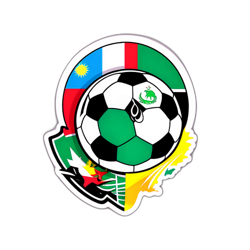 Kibandiko cha Umoja wa Algeria na Botswana na Mpira