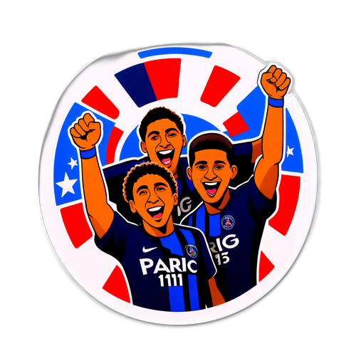 PSG 팬들이 응원하는 스티커