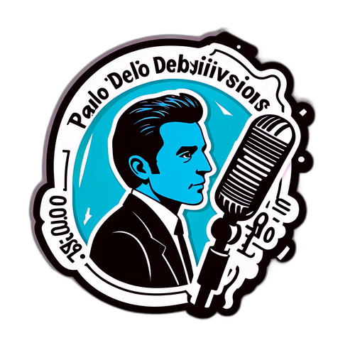 Adesivo stiloso con il profilo di Paolo Del Debbio