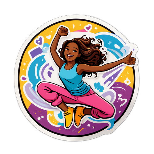 Sticker cu Mara Banica dansând