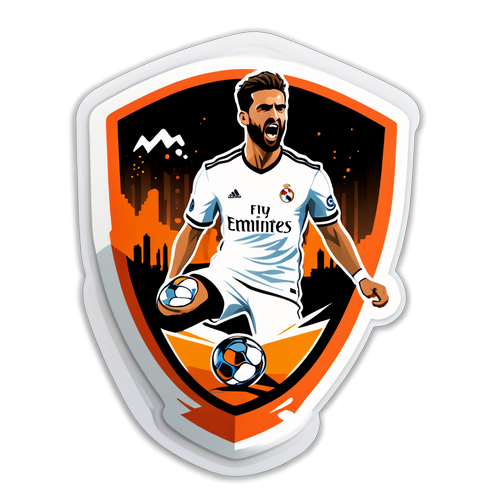 Penuh Semangat Sticker Pertandingan Valencia vs Real Madrid