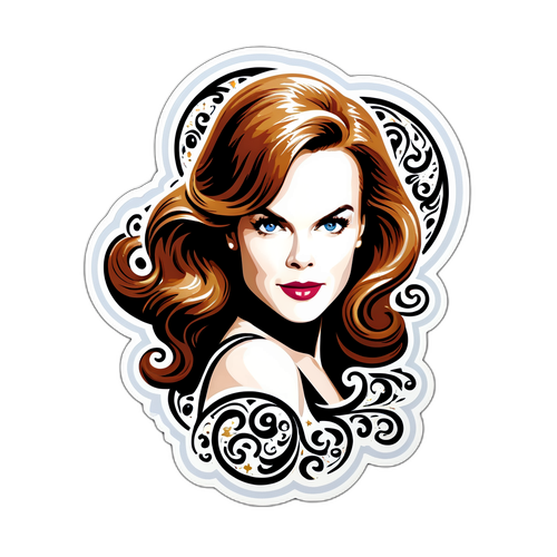 Nicole Kidman Glamour Sticker