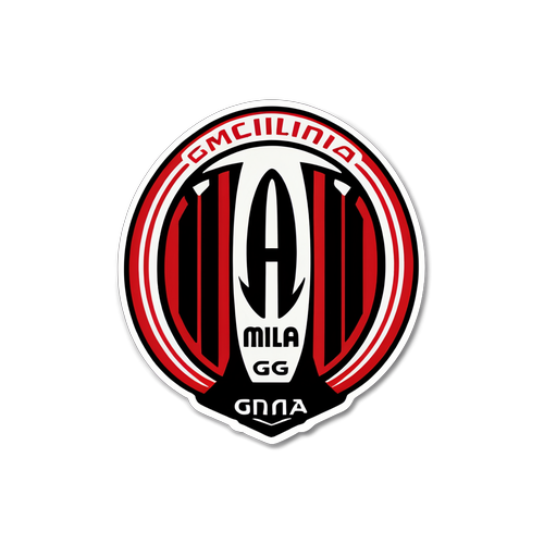 Desain Stiker AC Milan dan Girona