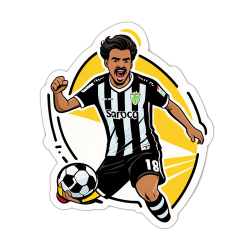 Sporting–Guimarães mérkőzés izgalmát tükröző matricák