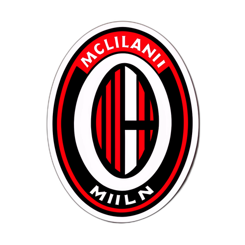 Κωδικός Ετικέτας AC Milan σε Vintage Στυλ