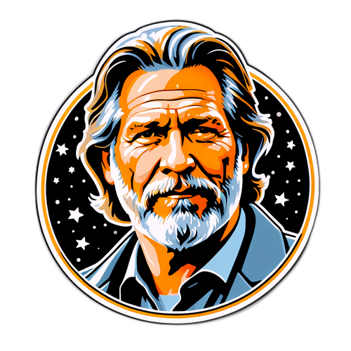 Autocollant hommage à Jeff Bridges