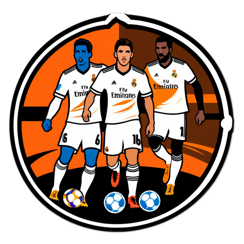 Sticker trận đấu giữa Valencia và Real Madrid