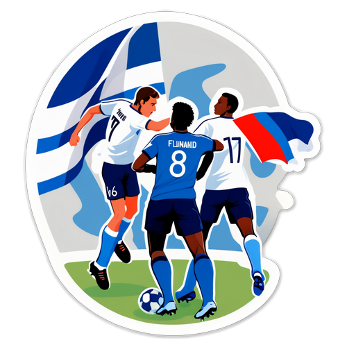 Ilustrace zápasu mezi Finskem a Francií