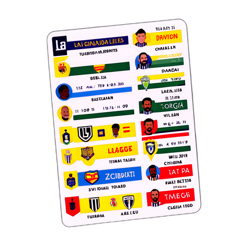 La Liga Tarih Temalı Çıkartma