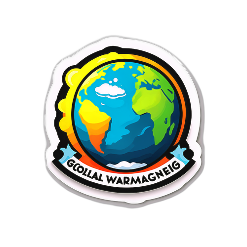 全球暖化主題貼紙