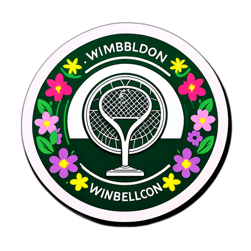 Sticker que resalta la belleza de Wimbledon 2025