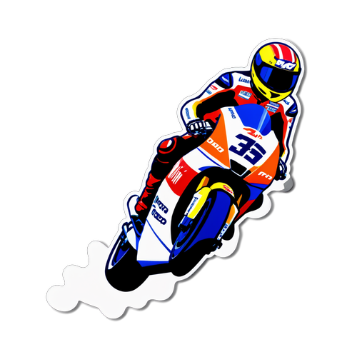 Stiker Pembalap Sepeda Motor di Event MotoGP