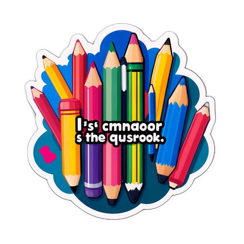 Inspirasyonal na Sticker sa Silid-Aralan