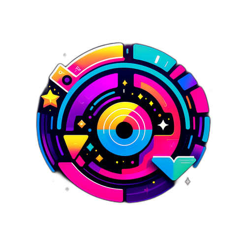 Moderne digital klistremerke for vglive.no